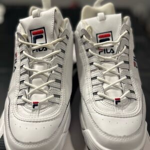 Fila White Chunky Retro Sneakers